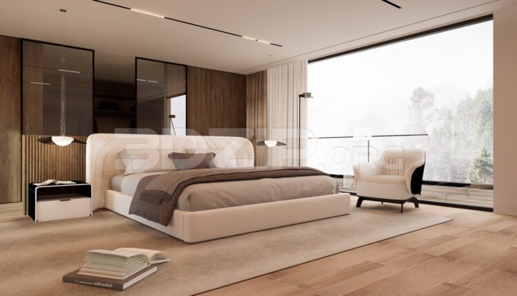 11652. 3Ds Max Bedroom Interior Model Download