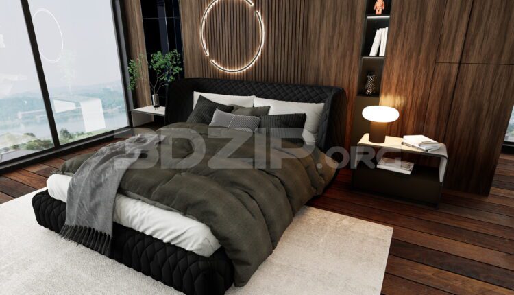 11654. 3Ds Max Bedroom Interior Model Download