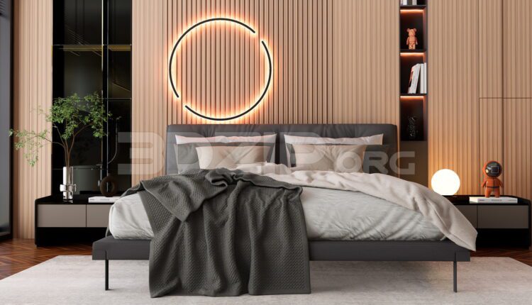11655. 3Ds Max Bedroom Interior Model Download