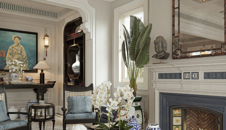 13614. 3Ds Max Indochine Villa Interior Model Download by Nguyen Duc Nam