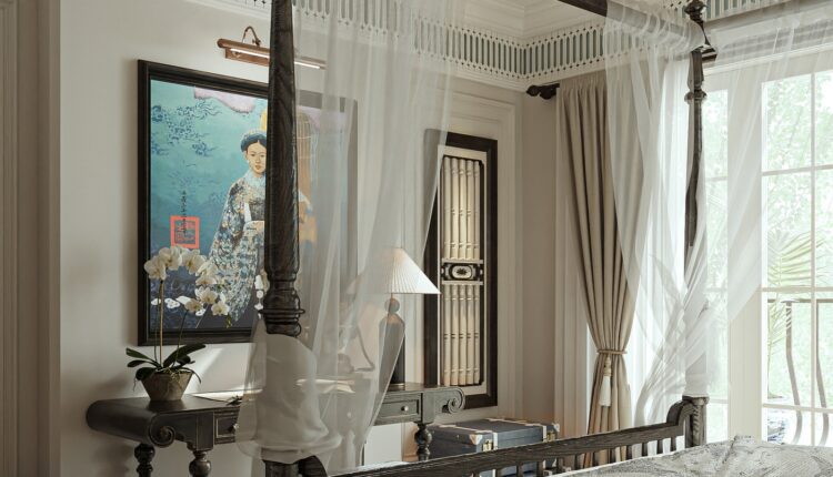 13614. 3Ds Max Indochine Villa Interior Model Download by Nguyen Duc Nam