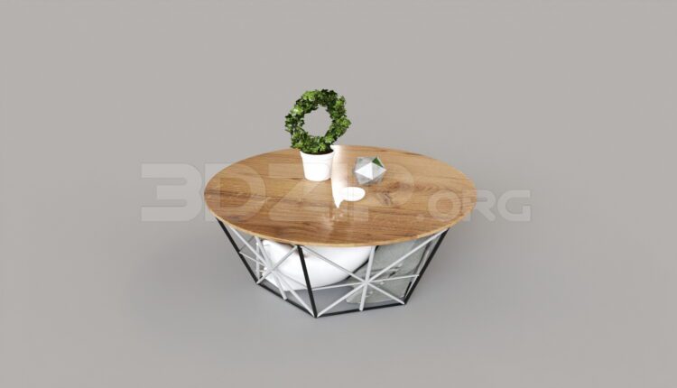 8175. Free 3Ds Max Tea Table Model Download