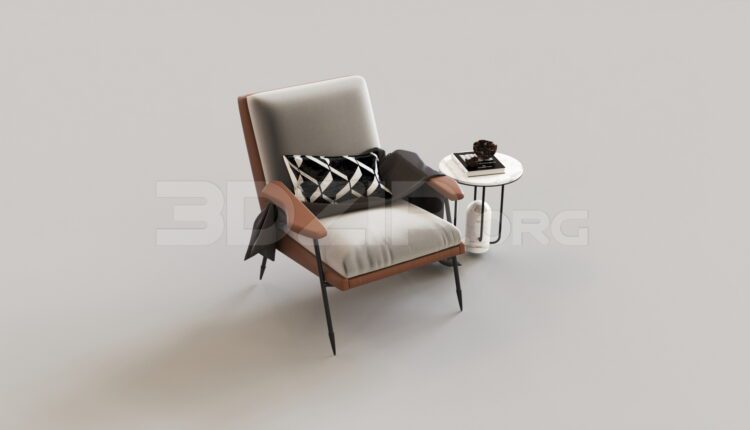 8178. Free 3Ds Max Armchair Model Download