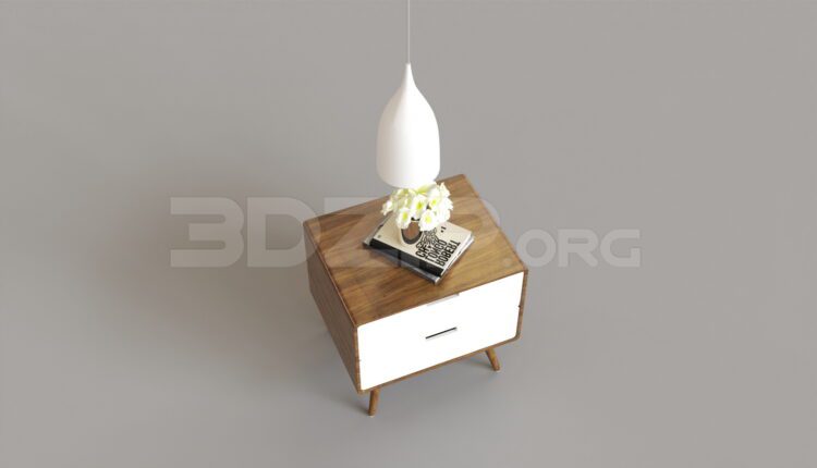 8188. Free 3Ds Max Bedside Table Model Download