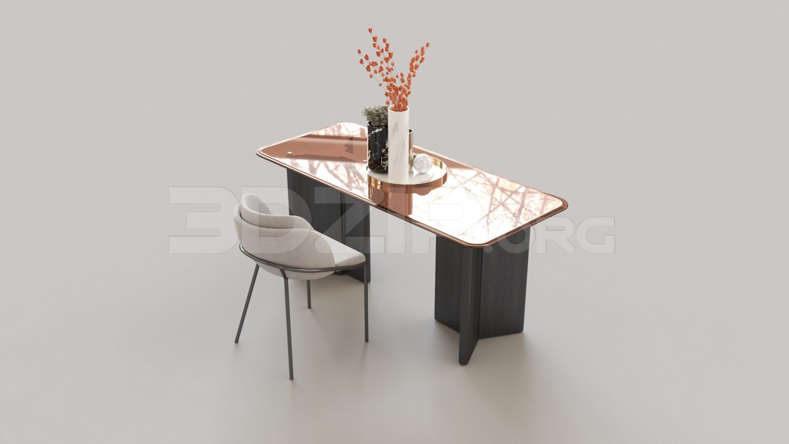 8199. Free 3Ds Max Table Work Model Download