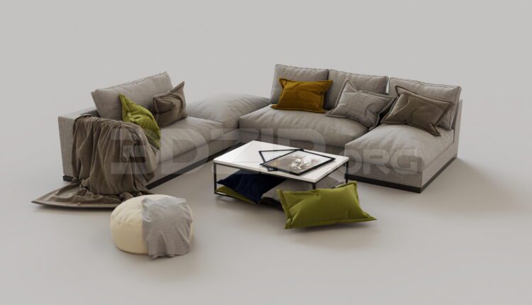 8204. Free 3Ds Max Sofa Model Download