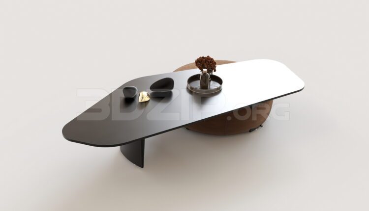 8216. Free 3Ds Max Tea Table Model Download