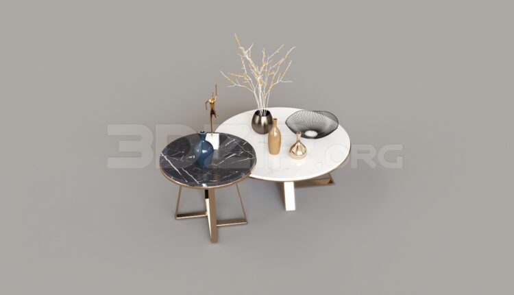 8239. Free 3Ds Max Tea Table Model Download