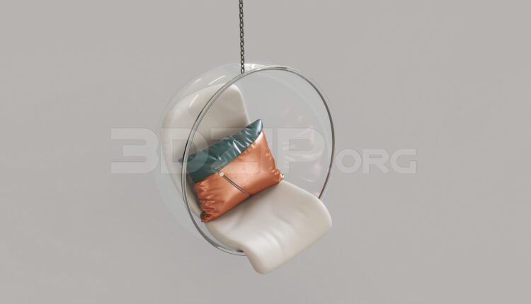 8259. Free 3Ds Max Hanging Chair Model Download