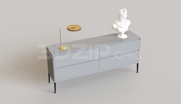 8286. Free 3Ds Max Display Cabinets Model Download