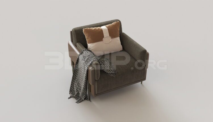 8290. Free 3Ds Max Armchair Model Download