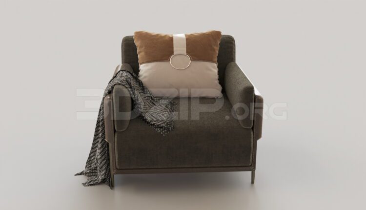 8290. Free 3Ds Max Armchair Model Download
