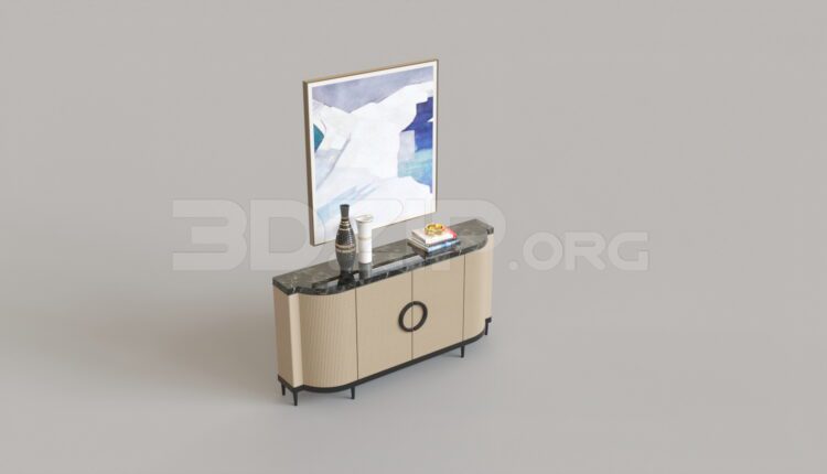 8298. Free 3Ds Max Display Cabinets Model Download