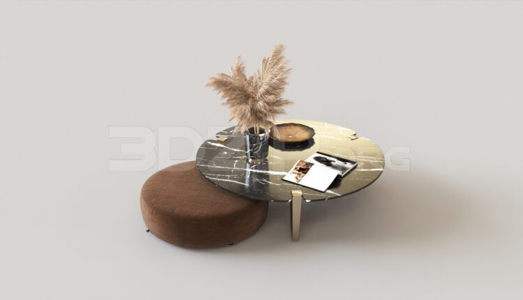8310. Free 3Ds Max Tea Table Model Download
