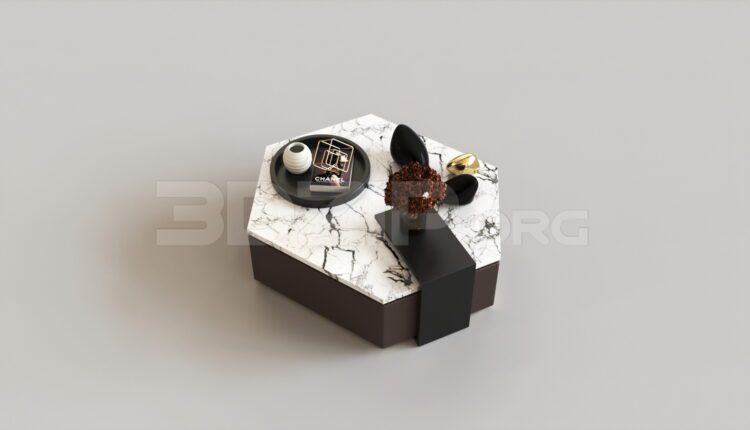 8327. Free 3Ds Max Tea Table Model Download
