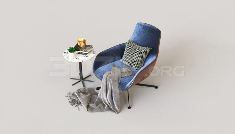 8336. Free 3Ds Max Armchair Model Download