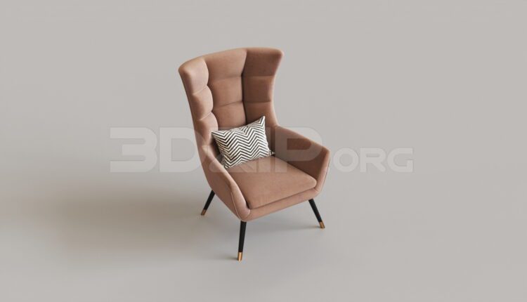 8337. Free 3Ds Max Armchair Model Download