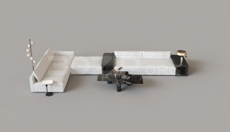 8345. Free 3Ds Max Sofa Model Download
