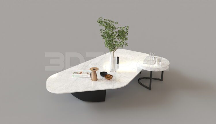 8354. Free 3Ds Max Tea Table Model Download