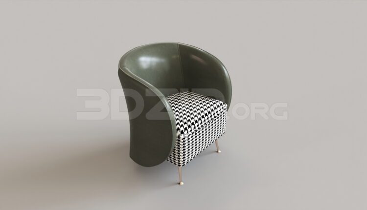 8358. Free 3Ds Max Armchair Model Download