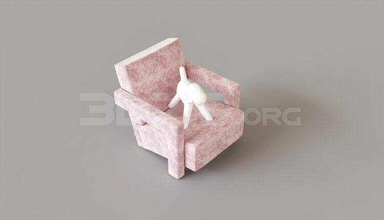 8365. Free 3Ds Max Armchair Model Download