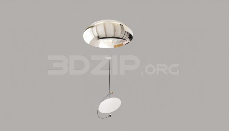 8370. Free 3Ds Max Ceiling Light Model Download (1)