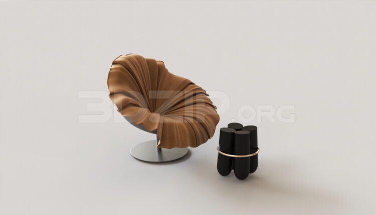 8382. Free 3Ds Max Armchair Model Download