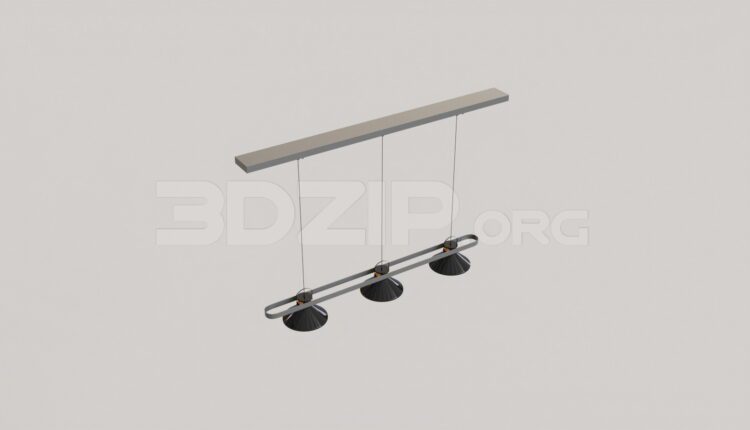 8395. Free 3Ds Max Ceiling Light Model Download