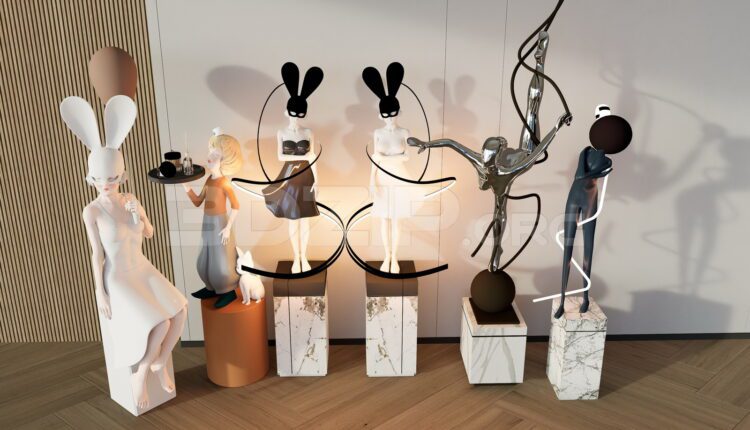 11729. Free 3Ds Max Sculpture Model Download