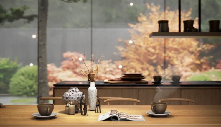 13615. Free 3Ds Max Kitchen – Diningroom Interior Model Download by Sai Nam