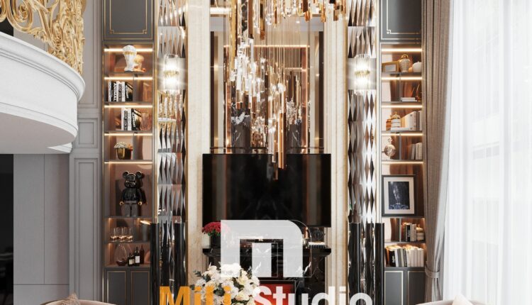 13621. 3Ds Max Living Room Interior Model Download by MiLi Studio