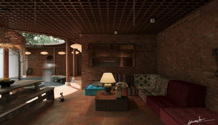 13628. Free 3Ds Max Garden House Exterior Model Download by Kien Nguyen