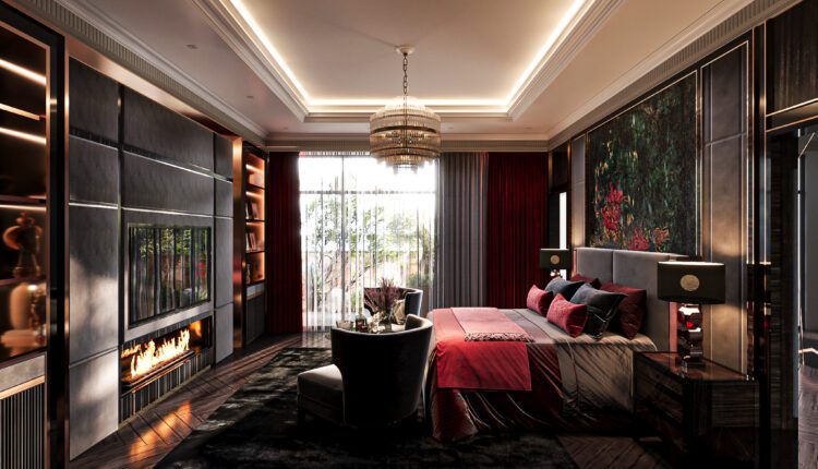 13630. 3Ds Max Bedroom Interior Model Download by Dang Nhat Minh