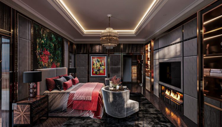 13630. 3Ds Max Bedroom Interior Model Download by Dang Nhat Minh