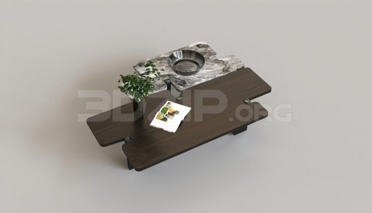 8412. Free 3Ds Max Tea Table Model Download (1)