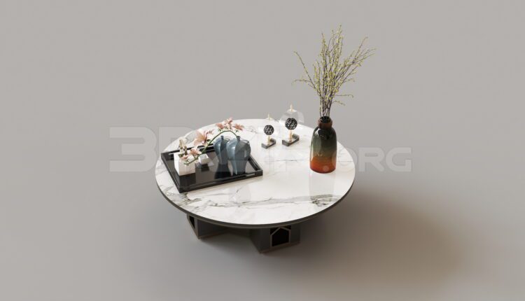 8481. Free 3Ds Max Tea Table Model Download