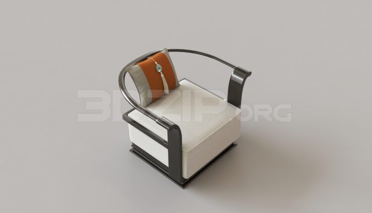 8487. Free 3Ds Max Armchair Model Download