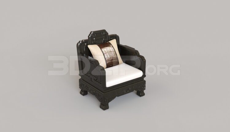 8495. Free 3Ds Max Armchair Model Download