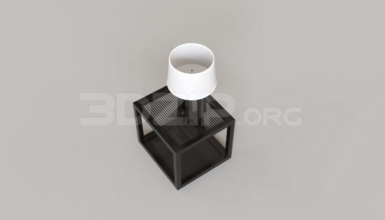 8503. Free 3Ds Max Bedside Table Model Download
