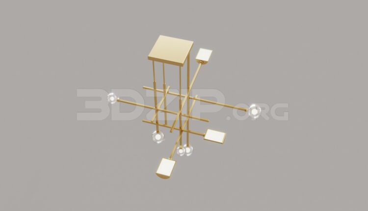 8512. Free 3Ds Max Ceiling Light Model Download