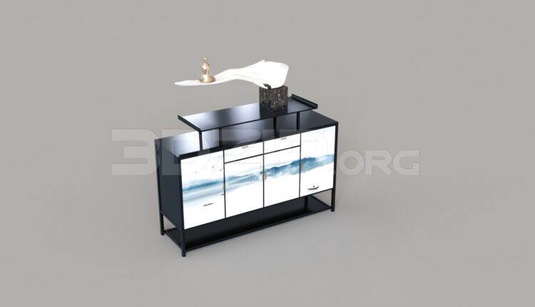8521. Free 3Ds Max Display Cabinets Model Download
