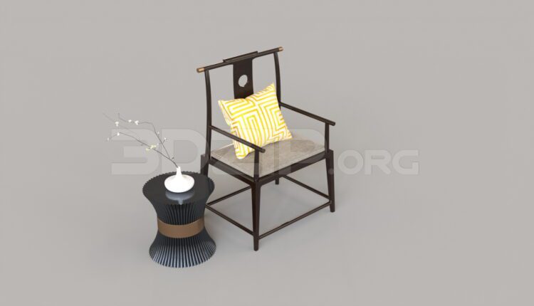 8527. Free 3Ds Max Armchair Model Download