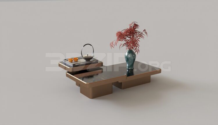 8530. Free 3Ds Max Tea Table Model Download