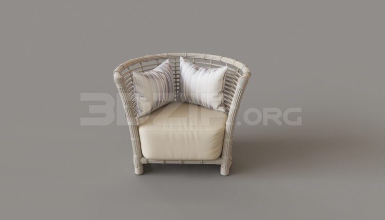 8545. Free 3Ds Max Armchair Model Download