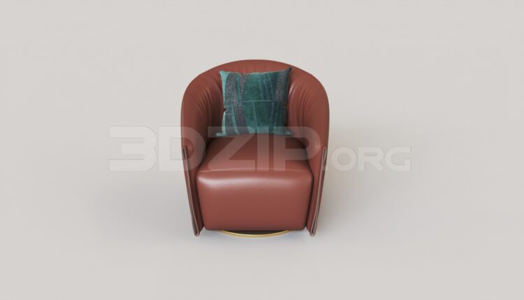 8557. Free 3Ds Max Armchair Model Download