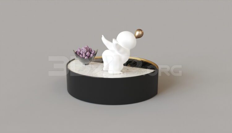 8559. Free 3Ds Max Tea Table Model Download
