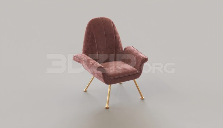8599. Free 3Ds Max Armchair Model Download