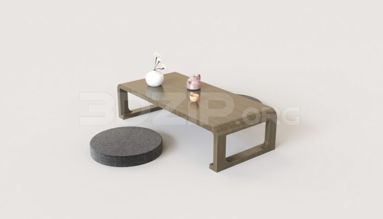 8626. Free 3Ds Max Tea Table Model Download