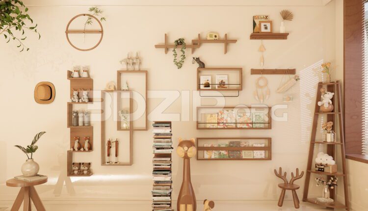 11754. Free 3Ds Max Decorative Set Model Download