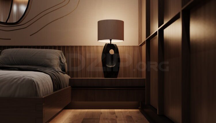 11777. 3Ds Max Bedroom Interior Model Download by Ali Haidar